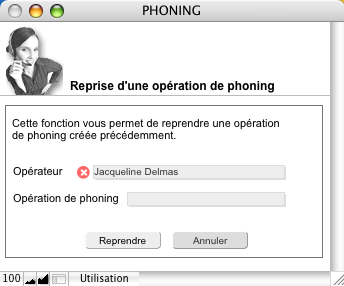 logiciel de gestion mac oreva: phoning